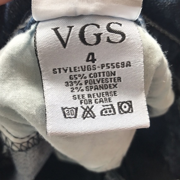VGS jeans size 4 embellished back pockets - Picture 6 of 11